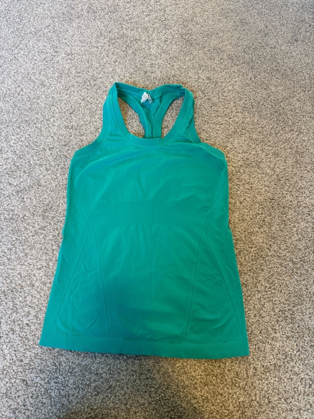 Athleta Teal Racerback Seamless Momentum Tank